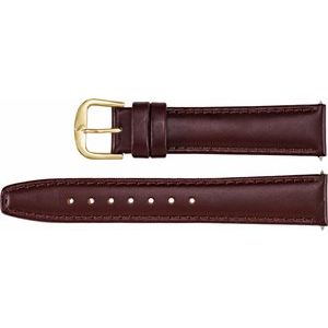Leather Saddle Padded Watch Band