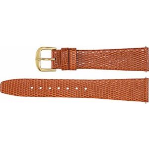 Leather Flat Lizard Grain Watch Band
