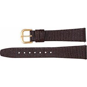 Leather Flat Lizard Grain Watch Band