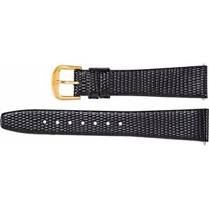 Leather Flat Lizard Grain Watch Band