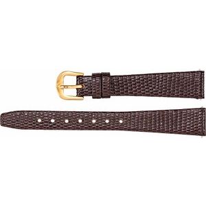 Leather Flat Lizard Grain Watch Band
