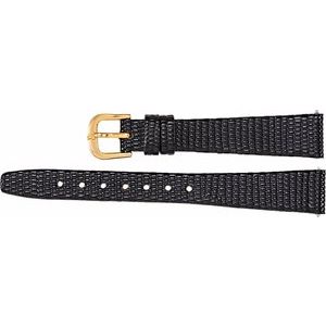 Leather Flat Lizard Grain Watch Band