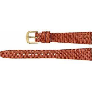 Leather Flat Lizard Grain Watch Band