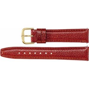 Leather Textured Calf Semi-Padded Watch Band