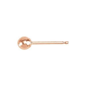 Ball Earrings with Bright Finish