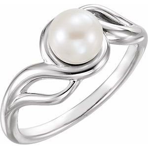 Pearl Freeform Ring