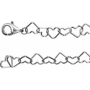 4.5 mm Heart Chain
