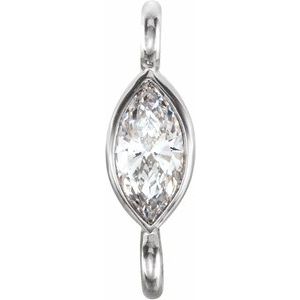 Marquise Bezel-Set Link