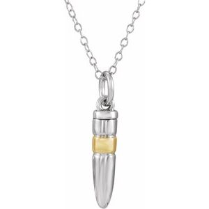Bullet Ash Holder Necklace