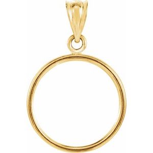 16x1.2 mm Tab Back Coin Frame Pendant