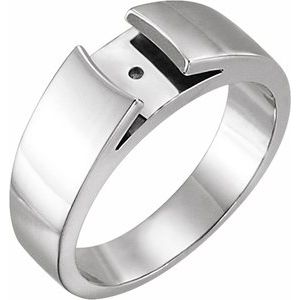 Solitaire Engagement Ring or Band