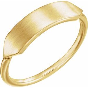 Geometric Signet Ring