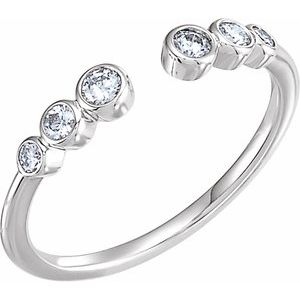 Accented Negative Space Ring