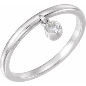 Solitaire Fringe Ring