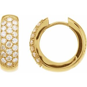 Pav?? Hoop Earrings
