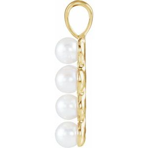 Pearl Cross Necklace or Pendant - Image 2