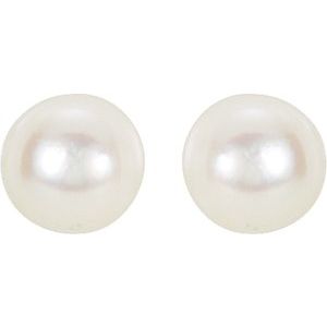 Pearl Stud Earrings - Image 2