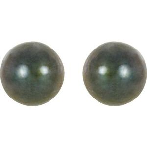 Pearl Stud Earrings - Image 2