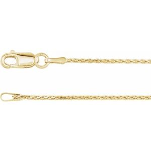 1.05 mm Diamond-Cut Wheat Chain - Image 2