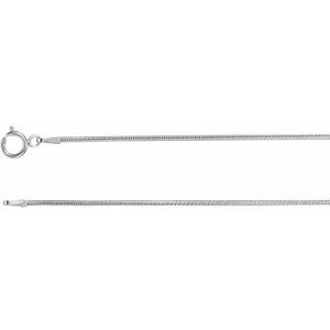 1 mm Round Snake Chain
