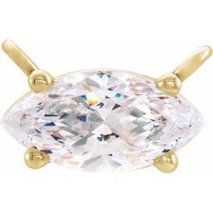 Marquise 4-Prong Necklace Center