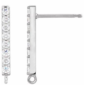 Accented Bar Earring Top