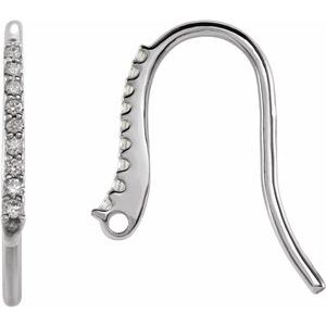 Accented Bishop Hook Earring Top