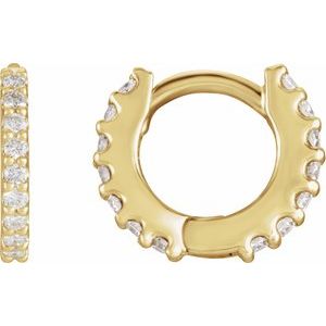 Accented Huggie Earrings