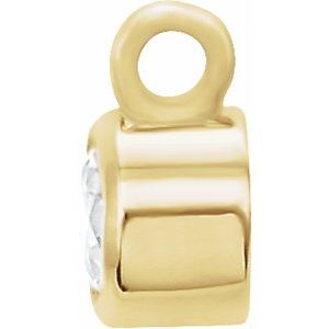 Round Bezel-Set Necklace Center - Image 2