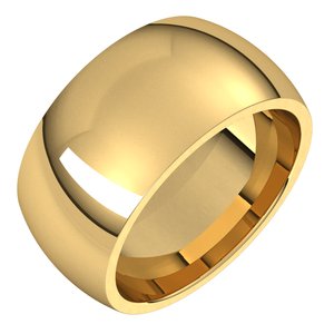 Comfort-Fit Half Round Band