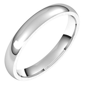 Lightweight Comfort-Fit Half Round Band