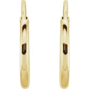 Endless Tube Hoop Earrings