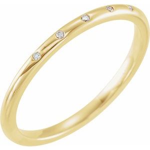 Gypsy-Set Five-Stone Anniversary Band