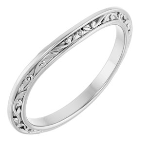 Solitaire Sculptural Engagement Ring or Band