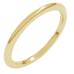 Comfort-Fit Half Round Band