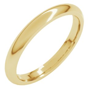 Comfort-Fit Half Round Band