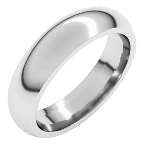 Comfort-Fit Half Round Band