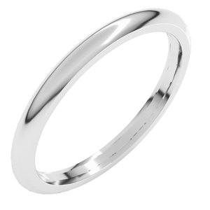 Comfort-Fit Half Round Band