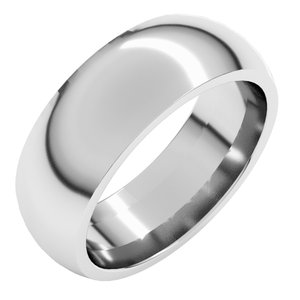 Comfort-Fit Half Round Band