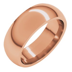 Comfort-Fit Half Round Band