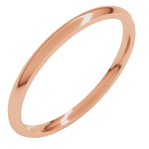Lightweight Comfort-Fit Half Round Band