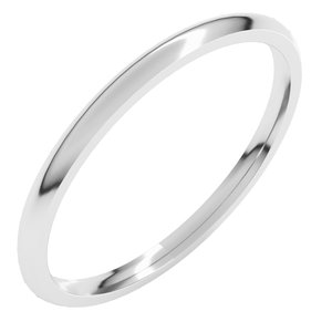 Lightweight Comfort-Fit Half Round Band