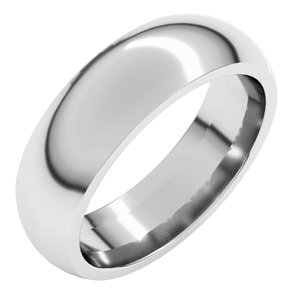 Comfort-Fit Half Round Band