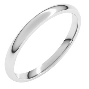 Lightweight Comfort-Fit Half Round Band