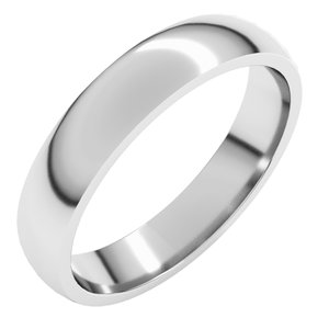 Lightweight Comfort-Fit Half Round Band