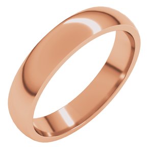 Lightweight Comfort-Fit Half Round Band