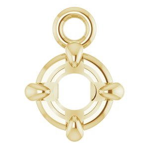 Round 4-Prong Claw Dangle