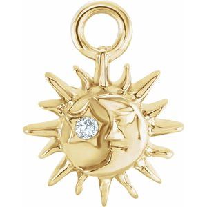 Petite Pav????? Sun & Moon Dangle