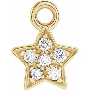 Petite Pav????? Star Dangle