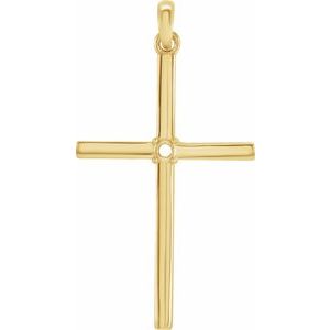 Birthstone Cross Pendant
